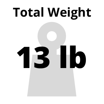 5 lb Micro Softie Harness and Container + 6 lb Preserve 3 = 11 lb Approx. Total Weight