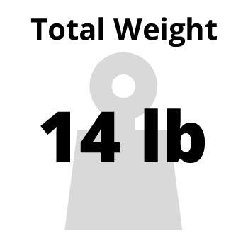7 lb Mini Softie Harness and Container + 7 lb Preserve 1 = 14 lb Approx. Total Weight
